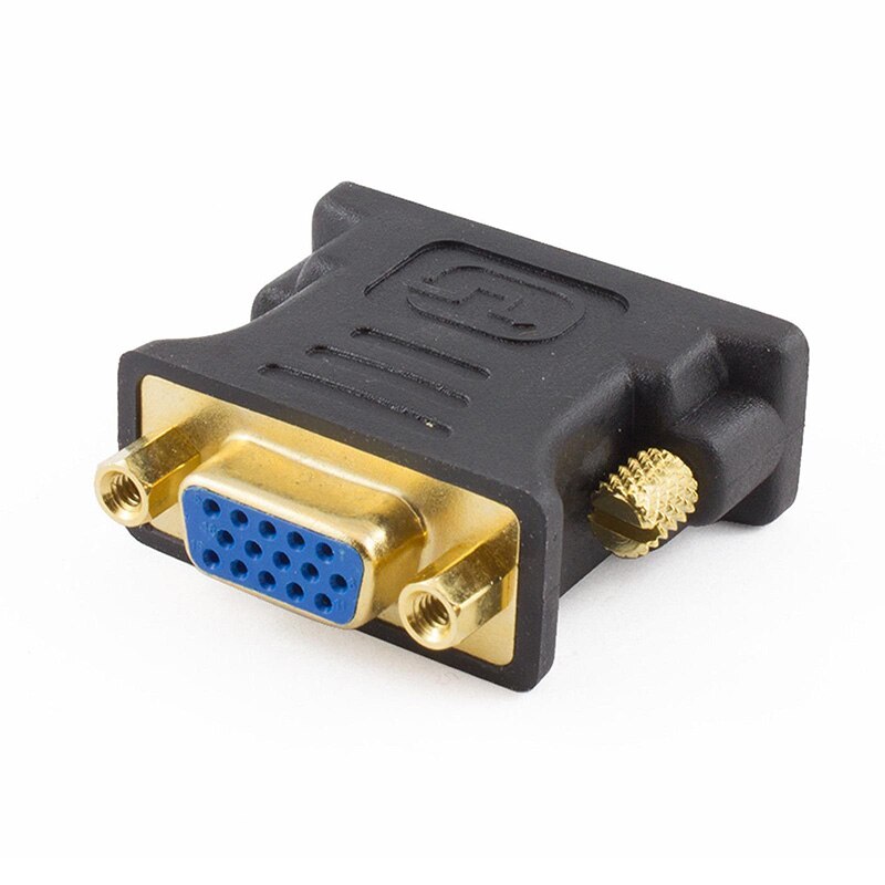 24 + 5Pin Dvi Naar Vga Adapter Digitaal Naar Analoog DVI-I Pc Tft Beamer Plug Socket Converter UY8