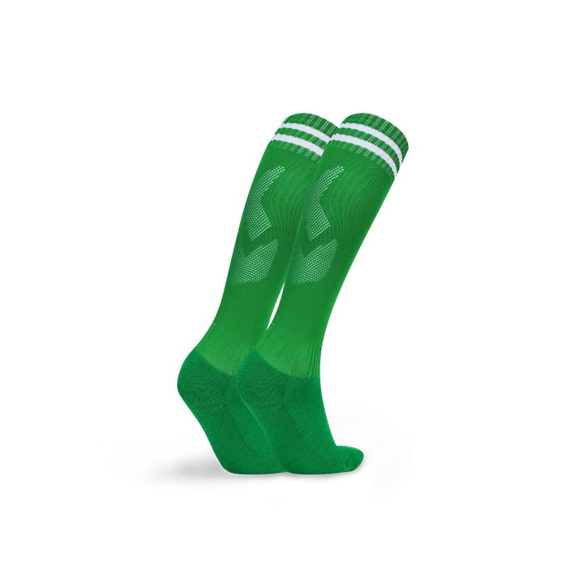 JIANFEI Professionelle Kinder Sport Fußball Socken Anti Slip Fußball Laufen Lange Strumpf Über Knie Gummi Socken: Grün