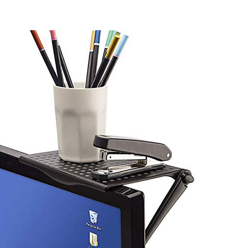 Estante ajustable para pantalla Caddy, almacenamiento de escritorio, almacenamiento de suministros para el hogar