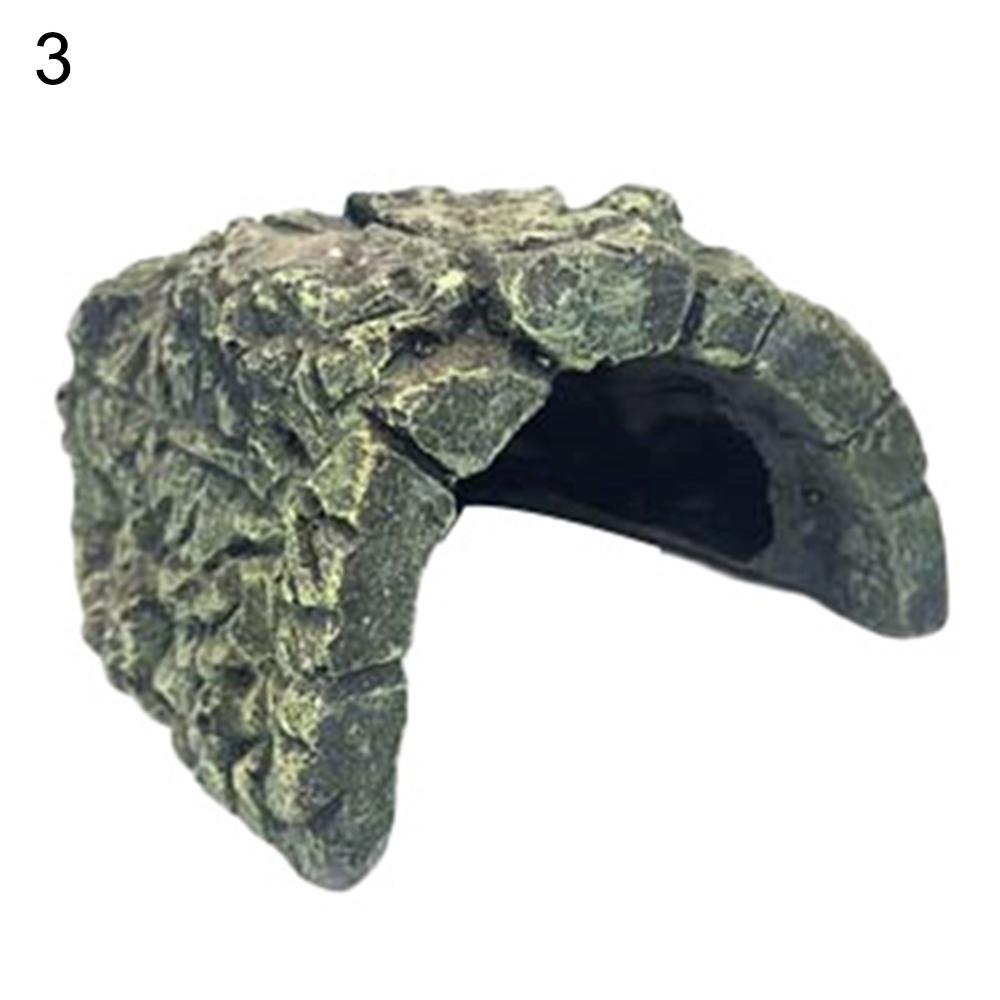 Pet Products Aquarium Decor Cute Pet Turtle Climbing Hill Roof Terrace Floating Island Aquarium Turtle Hide Cave Tree Holes: 3