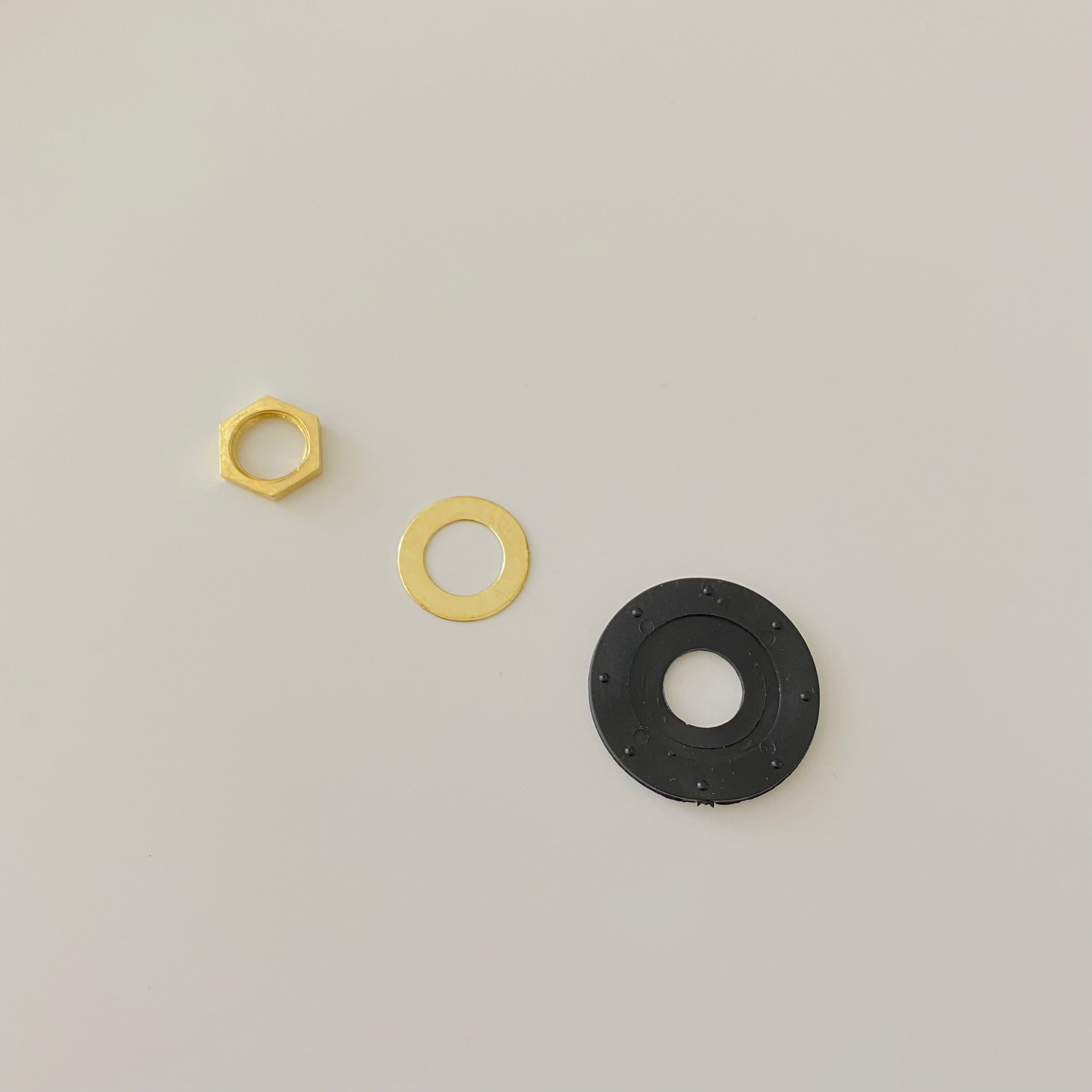 Klokonderdelen - Zeskantmoer Schroefdop Metaalrubber Afdichting - Quartz Uurwerk Reparatiedeel