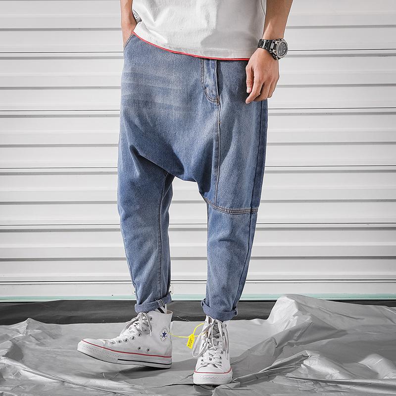 Heren jeans baggy denim harembroek klassieke stijl lage kruis jeans hiphop streetdance broeken grote maten joggingbroeken grote maten 5xl