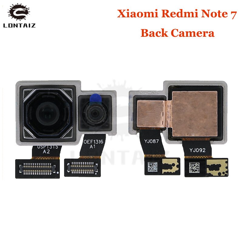 Original Tested Working Hongmi Note7 Big Main Dual Camera For Xiaomi Redmi Note 7 Pro Rear Back Camera Phone Flex Cable Parts