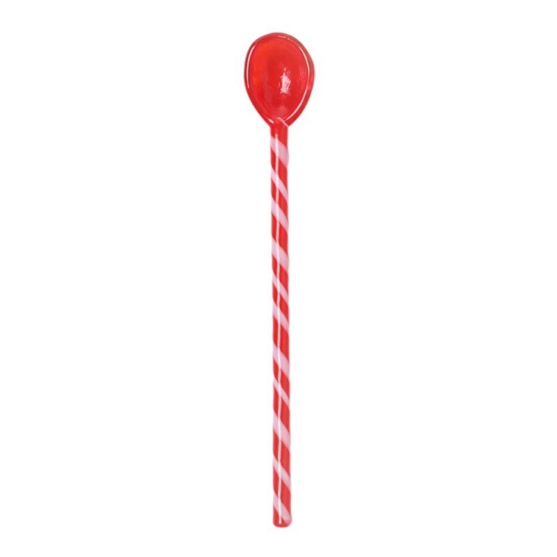 Kleurrijke Glas Roeren Koffie Melk Thee Roeren Stok Koffie Dessert Scoop Staaf Lepel Lange Steel Sap Koffielepel Servies: A7