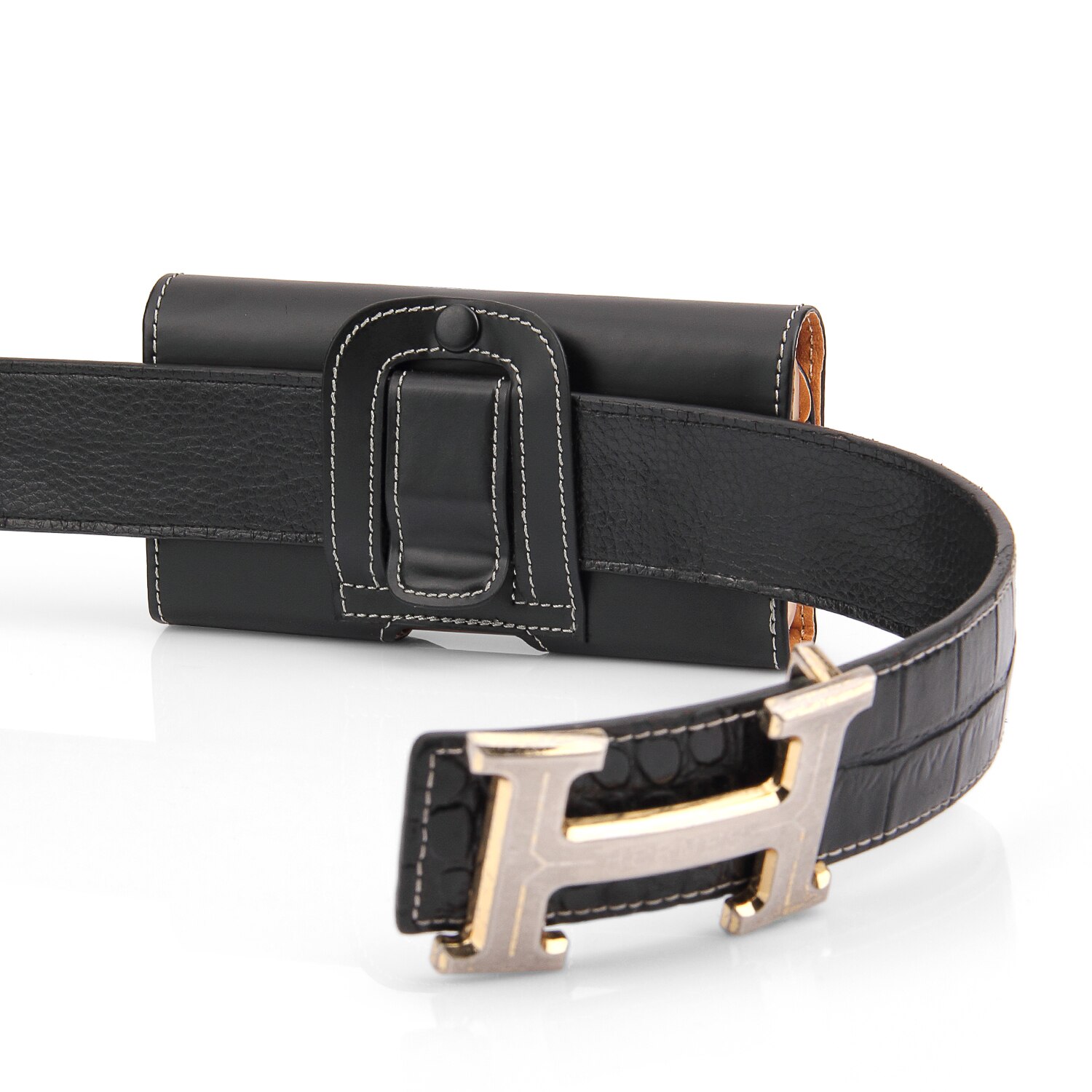 Universal Holster Skin Waist Hanging Belt Clip Leather Pouch Case For Vivo Z1 S7 X27 V15 V9 Y83 Pro iQOO Neo Y15 Y12 Z5x Y3