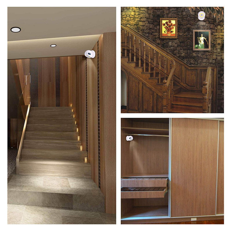 Motion Sensor Light Wireless Battery Powered Wall Lamp USB Rechargeable Outdoor Indoor Door Torch Night Light Security Light