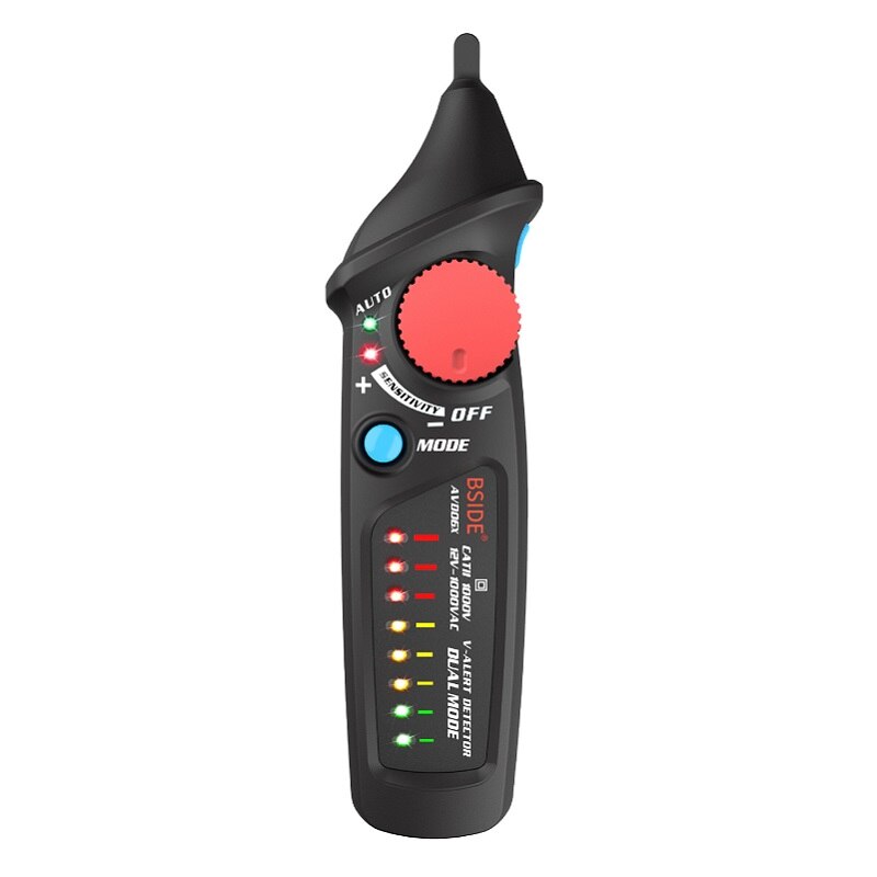 Beröringsfri spänningsdetektor testare avd 06 uttag vägg ac eluttag live test penna indikator 12 ~ 1000v match multimeter bside: Avd 06