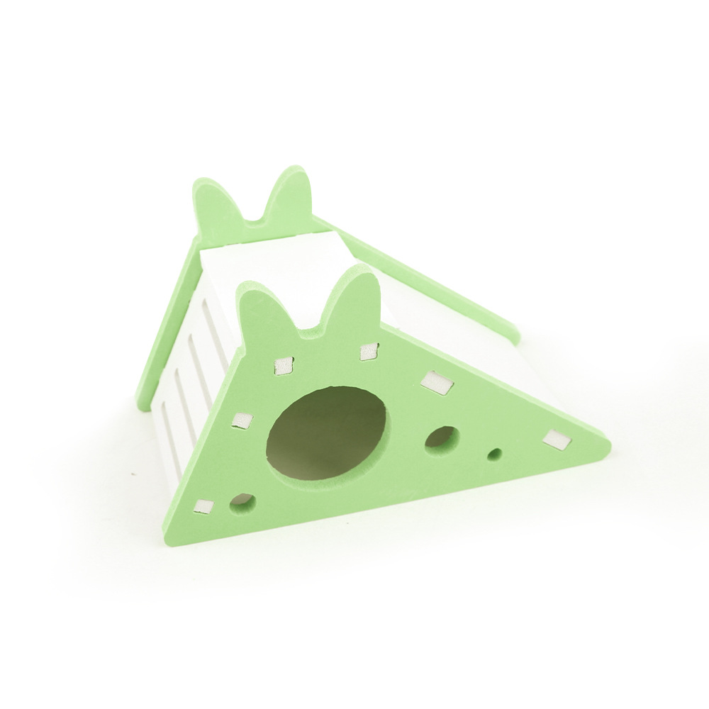 Hamster Slide Golden Bear Splicing Arched Play Ladder Nest Relaxation Hamster Toy: Dark Brown