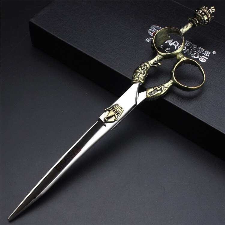 5.5/6/7 Inch Pet Scissors Dog Grooming Scissors for Groomer Japan Cutting Shears Sharp Edge Animals Haircut Logo Engraving: 7inch zwp-cut