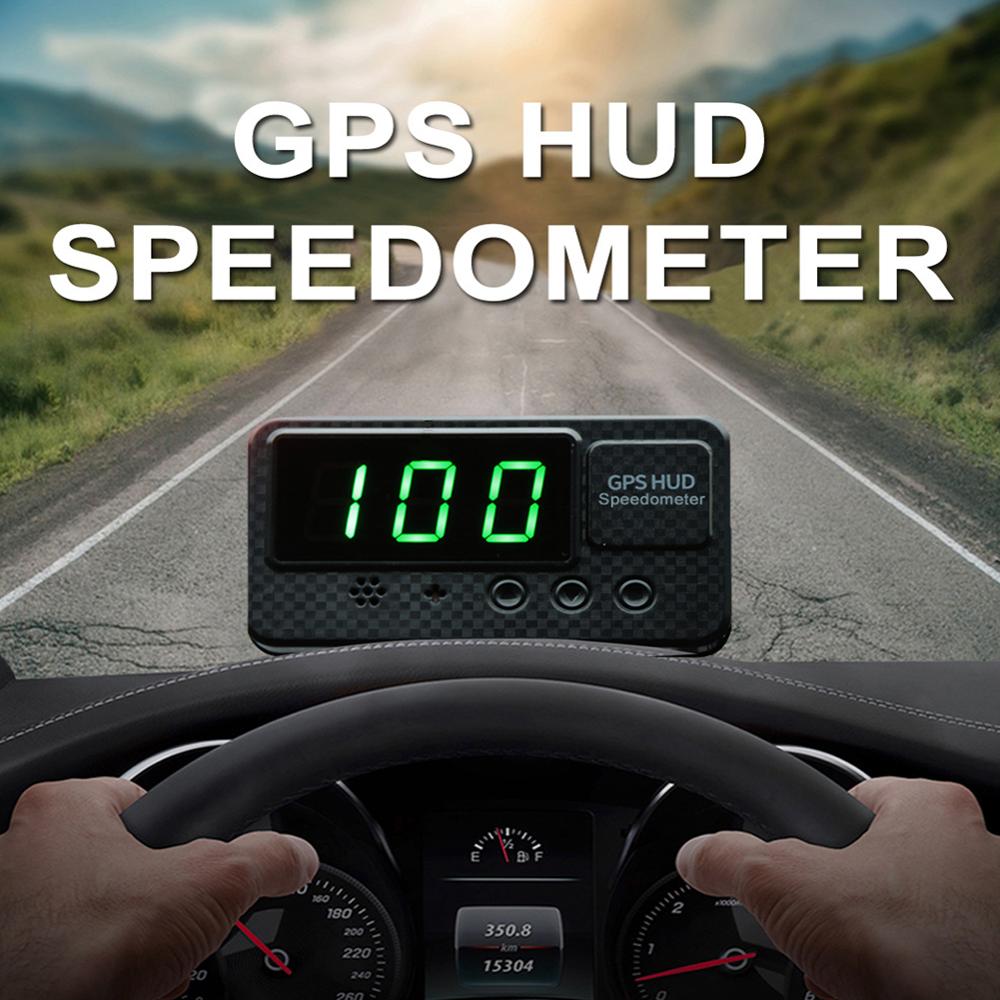 Auto HUD Digitale GPS Tacho Auto Kopf hoch Anzeige Sicherheit Alarm Wasser temp Überdrehzahl MPH/KM/H Warnung Alarm