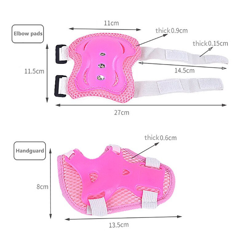 2pcs Safety Gear Pads Children Sports Safety Accessories Elbow & Knee Pads Kids Teens Elbow Knee Wrist Protective Guard