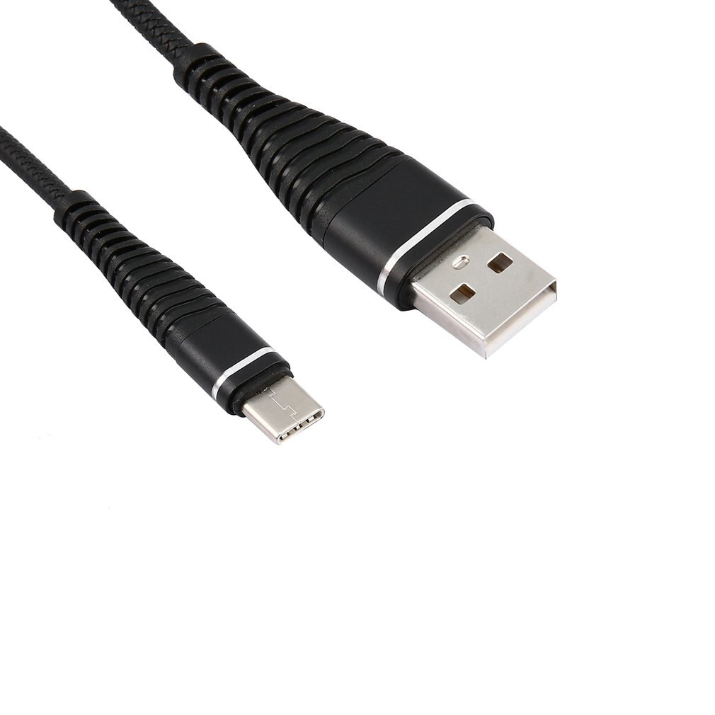 USB-C Type C Kabel Splitveer Spiraal Type-C Mannelijke Verlengsnoer Data Sync Charger Wire Oplaadkabel