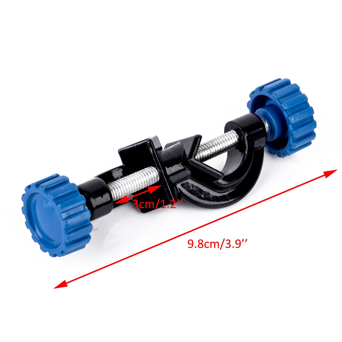 1pc Chemistry Laboratory Stand Clamp Double Top Right Angle Clip Wire Clamps Holder Metal Grip Supports Right Angle Clip