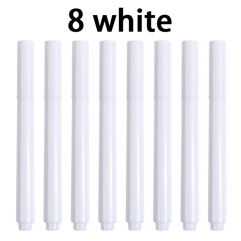3-25 stks/set Wit/Kleuren Vloeibaar Krijt Uitwisbare Pen Marker Voor Glazen Ramen Elektronische Schoolbord Krijtbord Whiteboard marker: Rood