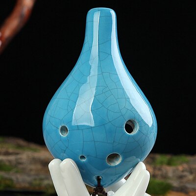 Ocarina 6 hul lille ocarina alto c tone nybegynder ocarina turist souvenir undervisning ocarina keramisk vedhæng: Type 5