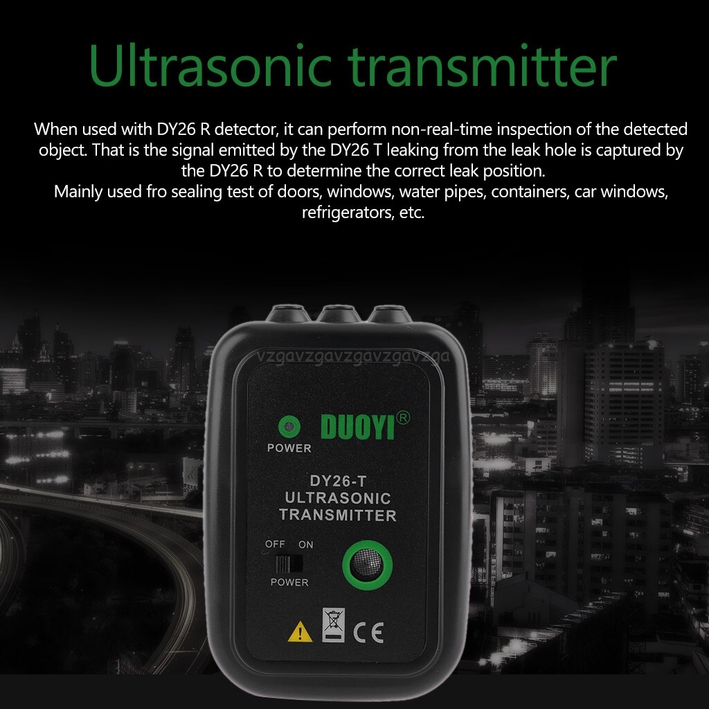 Portable DY26 ultrasons détecteurs de défauts gaz vide étanchéité testeur de fuite Auto voiture réparation emplacement déterminer testeur de fuite J21 20