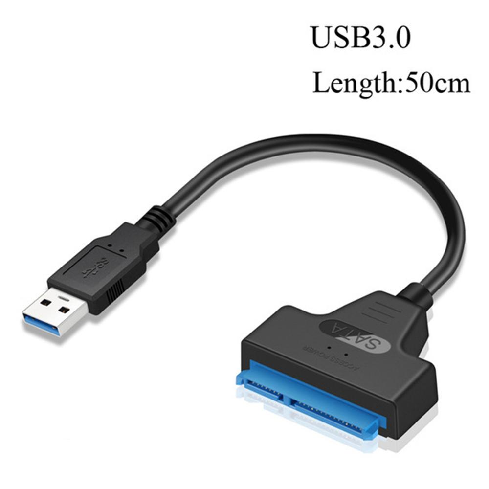 Cavo usb 3.0 sata 3 , adattatore sata-usb fino a  a 6 gbps, supporto per duro disk ssd hdd esterno da 2.5 pollici, cavo sata iii a 22 spillo: Usb 3.0 50cm