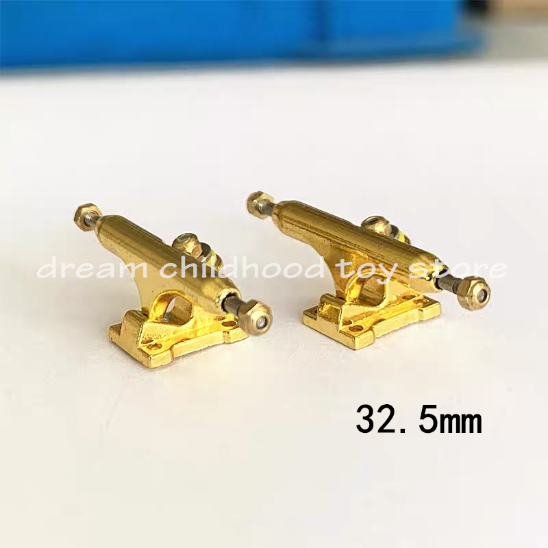 Single Axle Gold fingerboard trucks 32mm 34mm with locknuts: 32.5mm