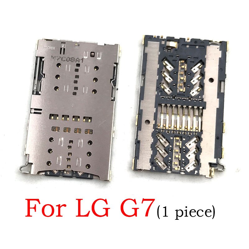 5 pièces/lot prise lecteur de carte Sim fente plateau Module support connecteur pour LG G3 G4 G5 G6 G7 V10 V30: For LG G7
