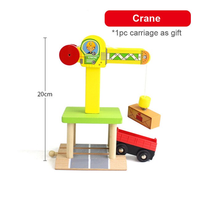 Tutti i Tipi di Gru di Gara di Legno Magnetico Treno Ferrovia Accessori Compatibili Biro Tutte Le Marche di Legno Pista Giocattoli Educativi: NO.9