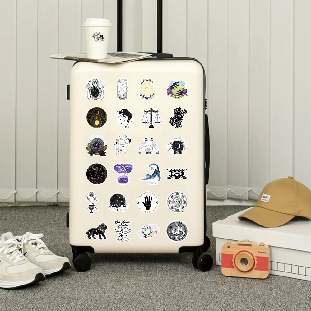 10/30/52 PIÈCES Astrologie Rétro Graffiti Autocollants Classique Jouet BRICOLAGE Ordinateur Portable Valise Téléphone Portable Voiture Esthétique Totem Autocollant