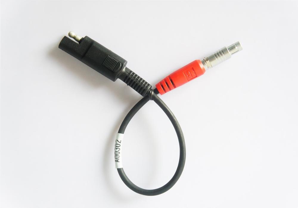 Power Cable For Topcon Gps HiPer Lite Wired To Tow Pin Connector
