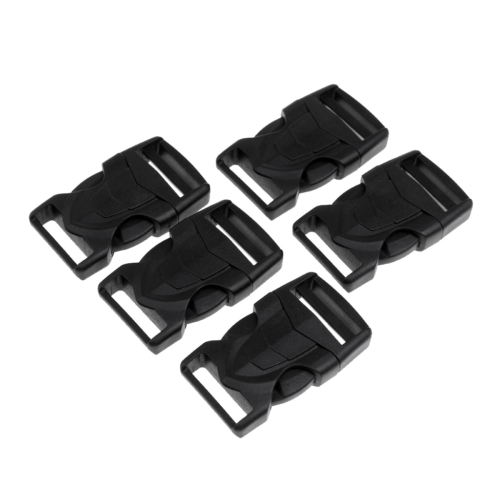 Clip Closures For Backpack And Bags Replacement 25mm Strap Fastener Plug Buckle, Set Of 5 / Set