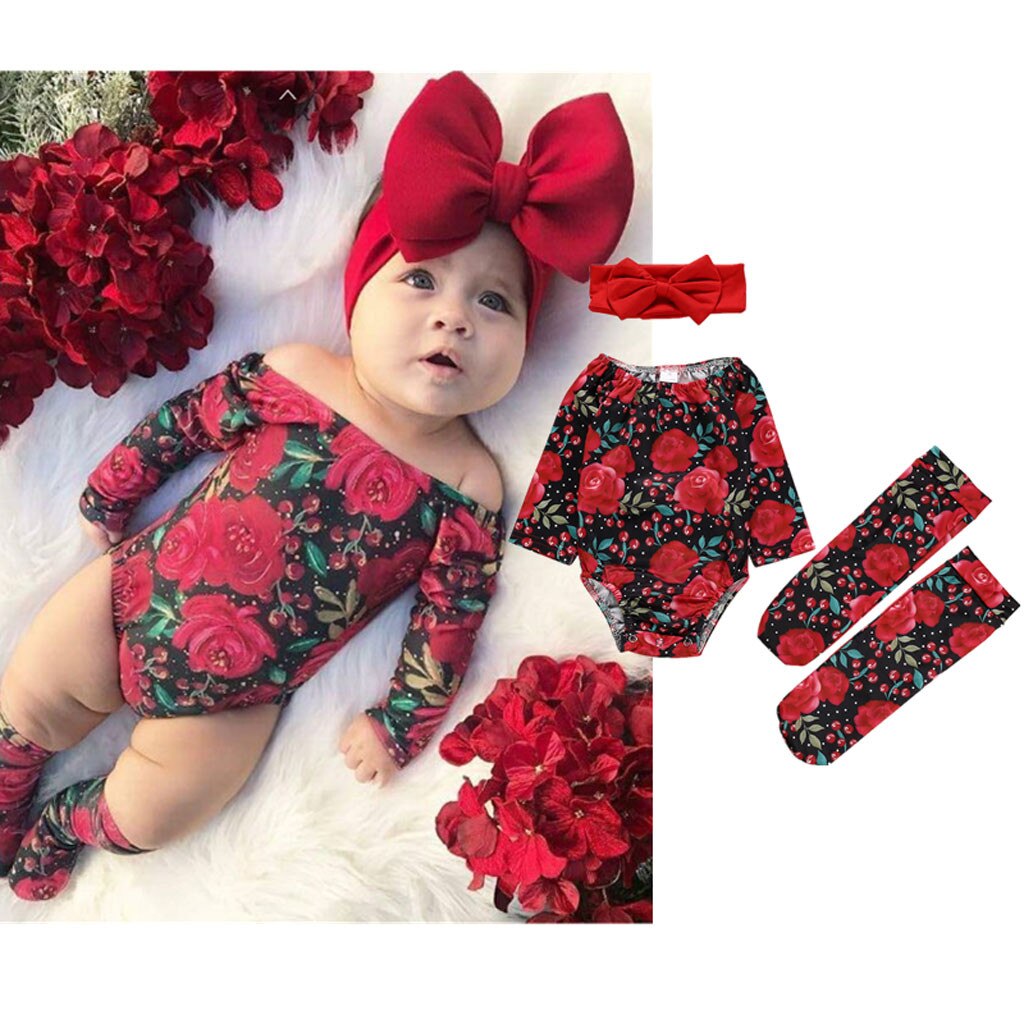 Zomer Leuke Bloemen Romper 3 Stuks Baby Meisjes Kl... – Grandado