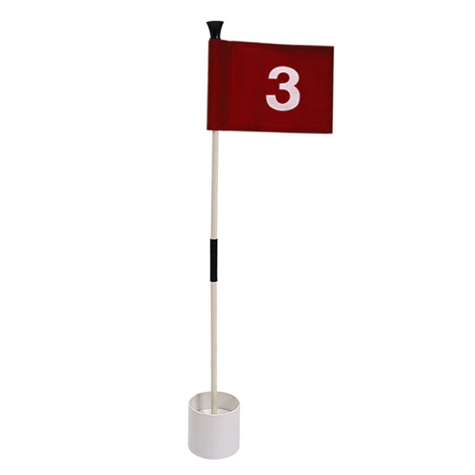 Golf-Flaggenmasten üben Putten Golf-Flaggen Golf Putten Grün Flagge und Loch Tasse: verrotten