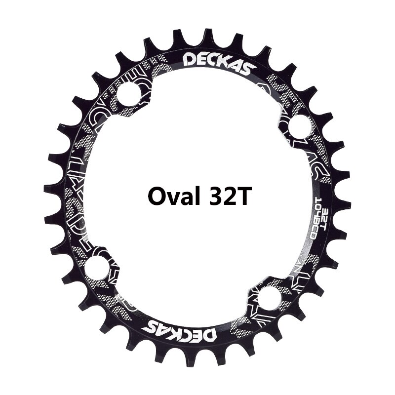 Deckas 104 bcd ovaal smal breed kettingblad mtb mountainbike 32t 34t 36t 38t kroon crankstel enkele tandplaat onderdelen 104 bcd