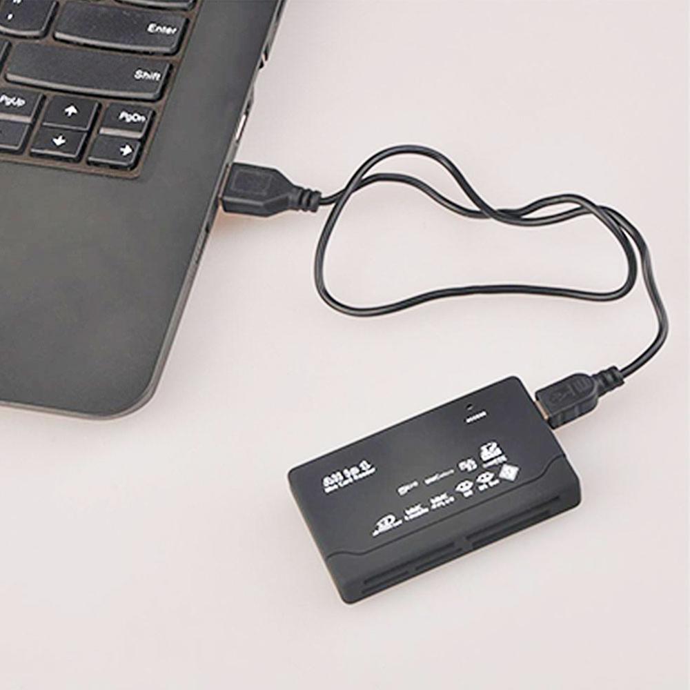 USB All in One Memory Card Reader For USB External Mini Micro SDHC SD XD MS CF TF M2 Read and Write Flash Memory Card Reader