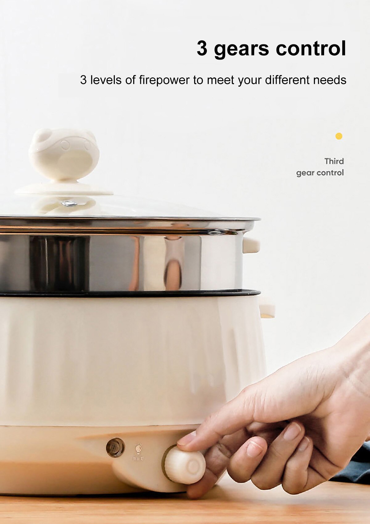 20-24cm Multi-Function Electric Cooker Non-stick Multicooker Electric Cooker For Travel School Home Free 400W-1000W