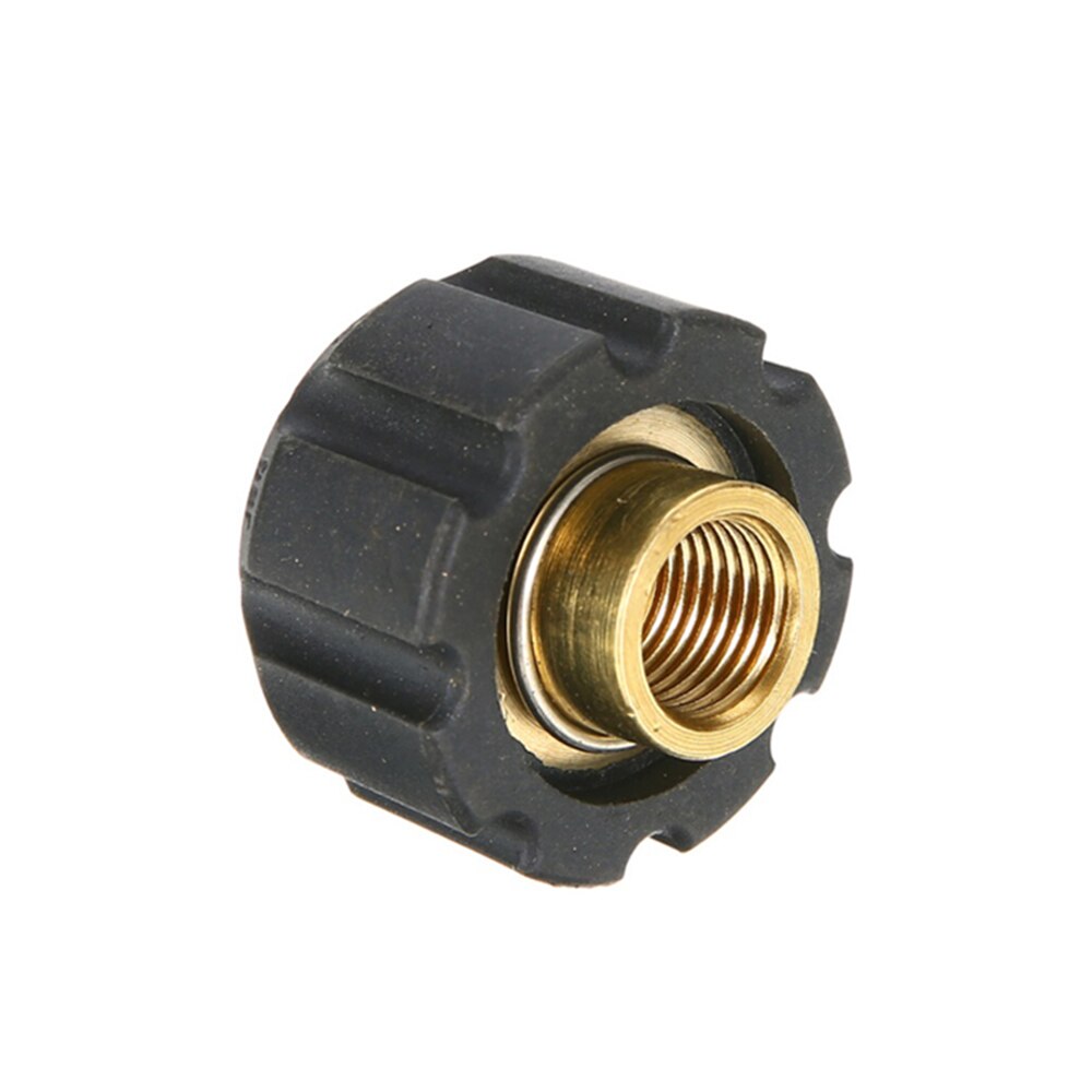 Schaum Lanze Adapter Multi Zweck Reinigung Werkzeuge Für Karcher M22 HD HDS Stecker Druck Unterlegscheibe Teile Auto Scheibe Wasser Reinigung: Schwarz