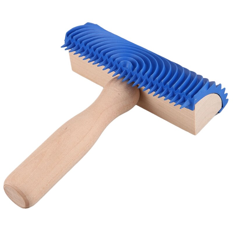 Rouleau à bois, outil de veinage, peinture murale, rouleau à bois, outil de peinture à veinage en caoutchouc, aspect bois véritable, décoration de pièce, outil de bricolage