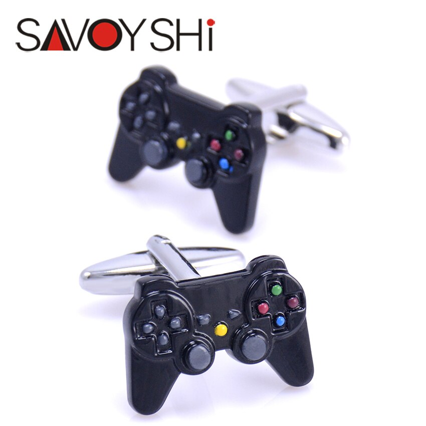 SAVOYSHI Remote Control Shape Cufflinks for Mens Shirt Cuffs Brand Novelty Enamel Cuff links DIY Jewelry: Default Title