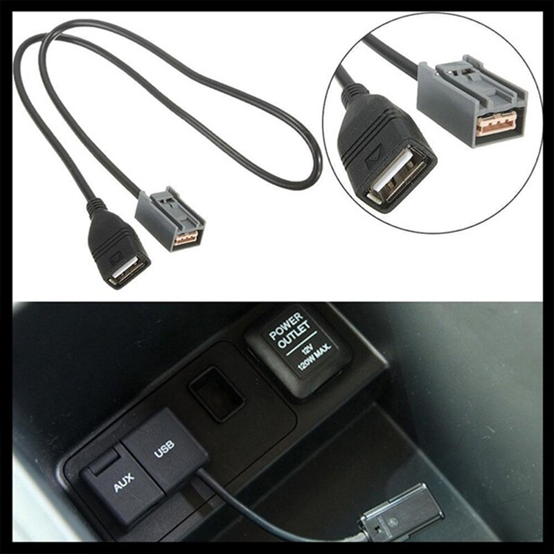 Adaptador de CABLE USB AUX a partir de para Cívica de JAZZ/CR-V /CR-Z 09-13 MP3