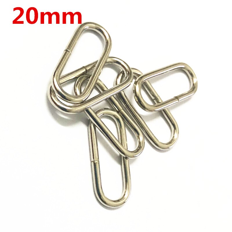 100 stücke metall Oval Ring Uhr bekleidungs Schnallen DIY Zubehör Nähen 16mm 20mm 25mm 32mm 35mm 38mm 50mm 65mm: antikes Silber