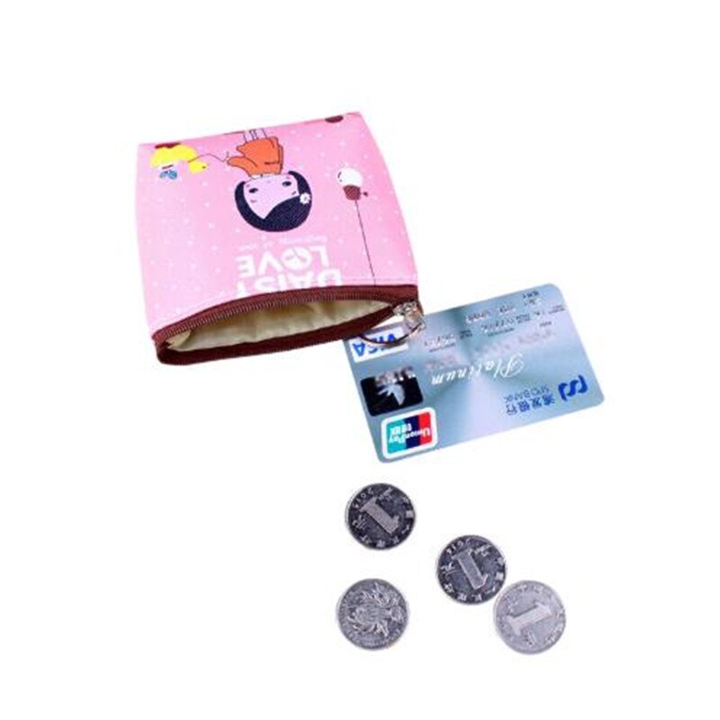 Cartoon Leather Children Coin Purse Cute Girls Zipper Pouch Wallet To Send Customers Small Boy Zero Wallet Card Pack