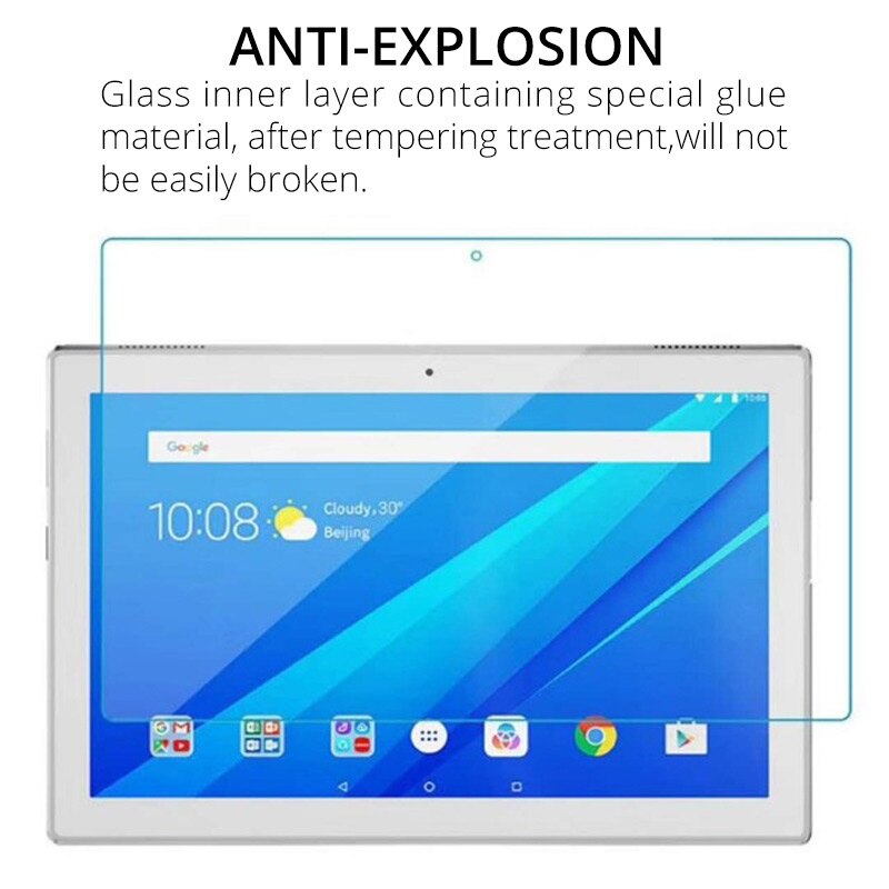 Protetor de Tela De Vidro temperado para Lenovo Tab M10 Plus X606F X505F X306F E10 P10 10.1 M8 M7 Tab 4 8 10 Além de filme De Vidro