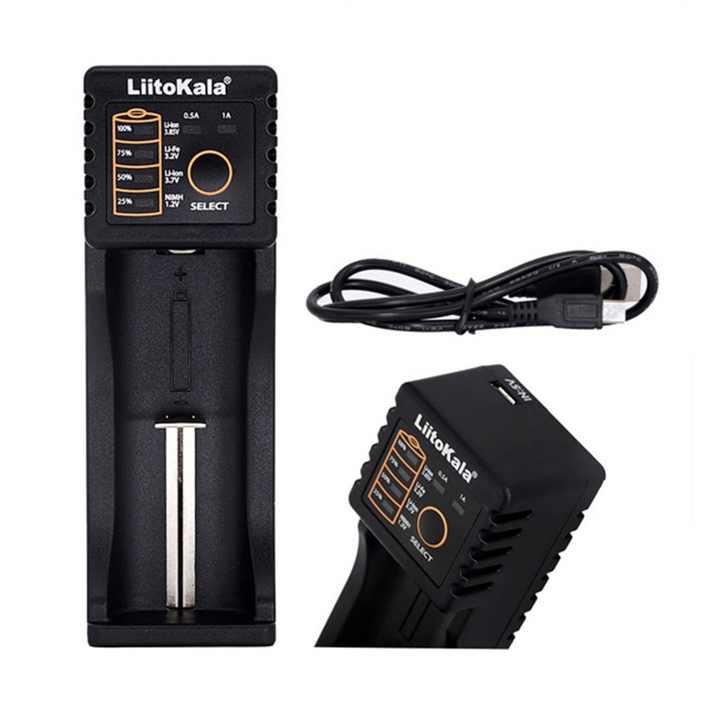 Liitokala Lii-100B 18650 Battery Charger 26650 21700 14500 10440 Nimh Li-Ion Ni-Cd Smart Universal Battery Charger