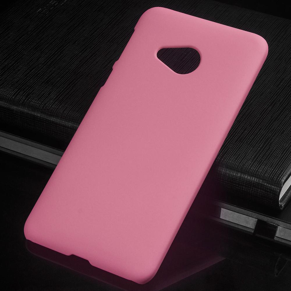 Matte Plastic Coque Cover 5.2For Htc U Play Case For Htc U Play Uplay Phone Back Coque Cover Case: Pink