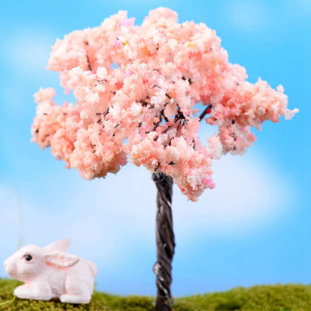 1 stk mini tre terrarium plante figurer hage miniatyr harpiks håndverk mikro landskap bonsai kunstig fe hage forsyninger: 3