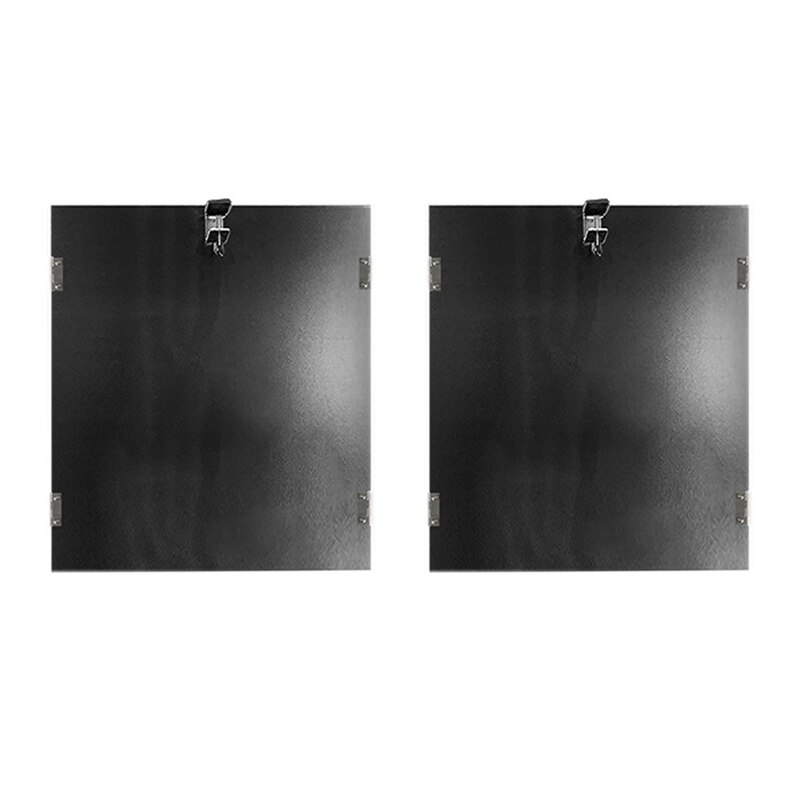 Rustfrit stål varmesamlende reflektorplade varmelegeme reflektorplade til varmelegeme, sort: Default Title