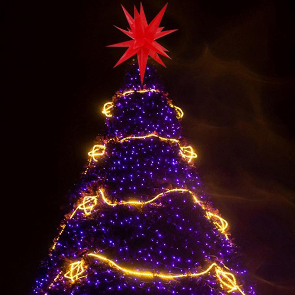 Beautiful 3D Luminous Star Light Weatherproof Light Star Inside Outside Decoration Star Lamp Atmosphere Christmas tree top light