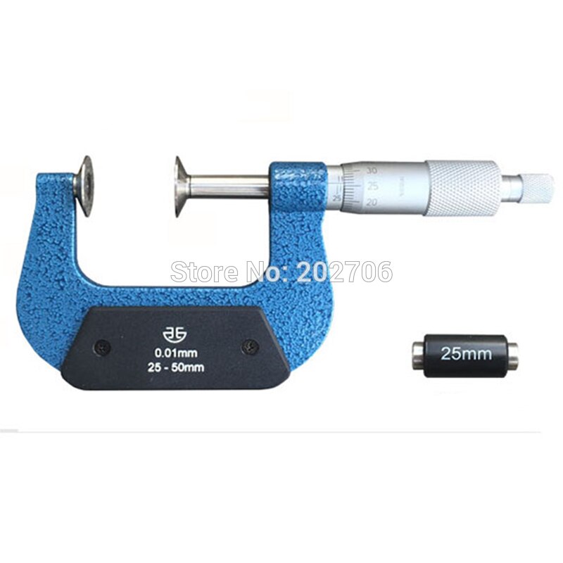 25-50mm mikrometr talerzowy mikrometr zębaty mikrometr tarczowy