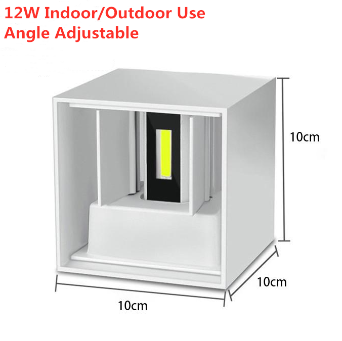 Innenwandleuchte Wohnzimmer Nachttisch Treppenleuchte Aluminium Wasserdicht IP65 Balkon Wandleuchte LED Wandleuchte Veranda Lampe für Deko: Licht Grau / Grün