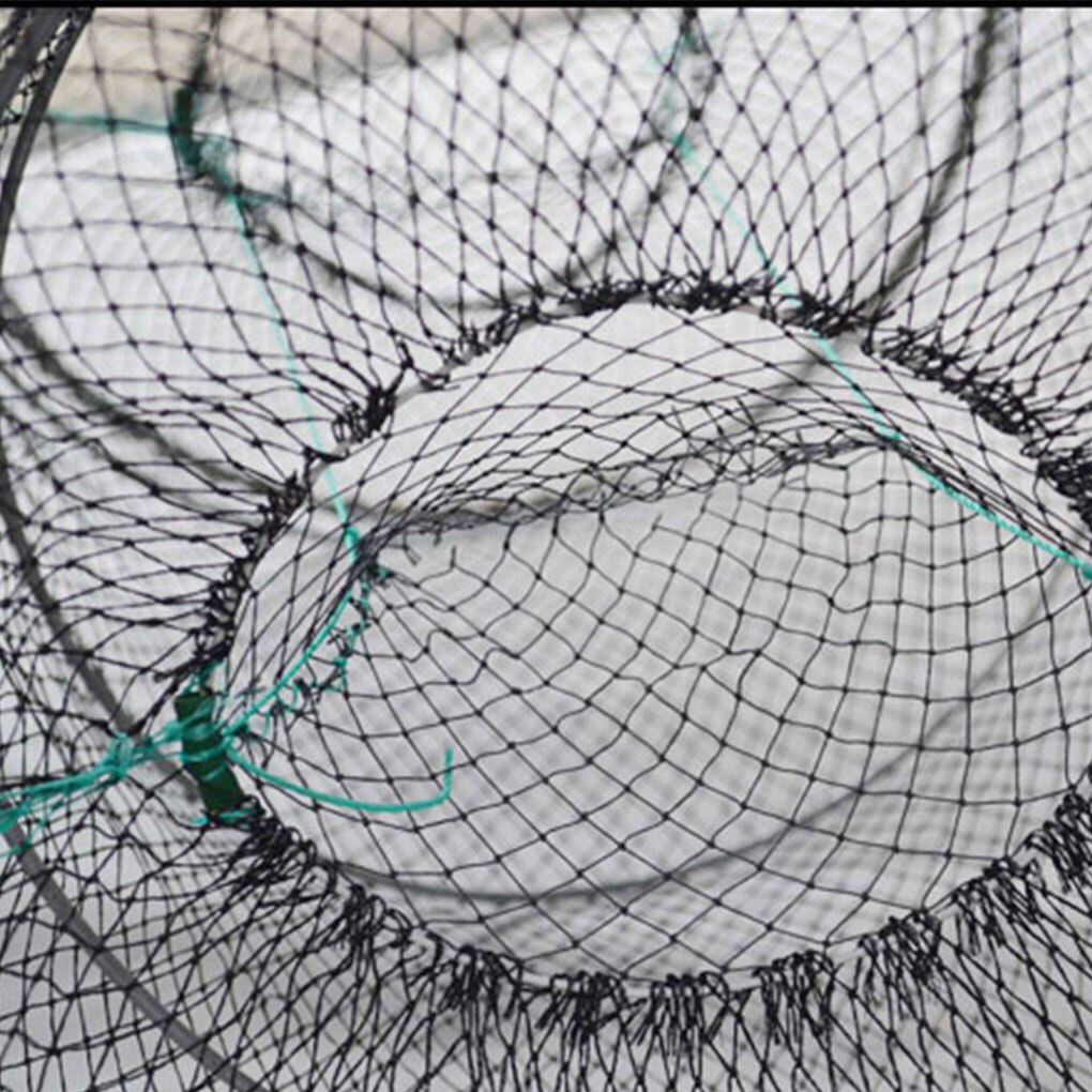 Foldable Mesh Crab Crayfish Lobster Shrimp Prawn Hand Trap Fishing Net Fishing Network Fish Trap Cage