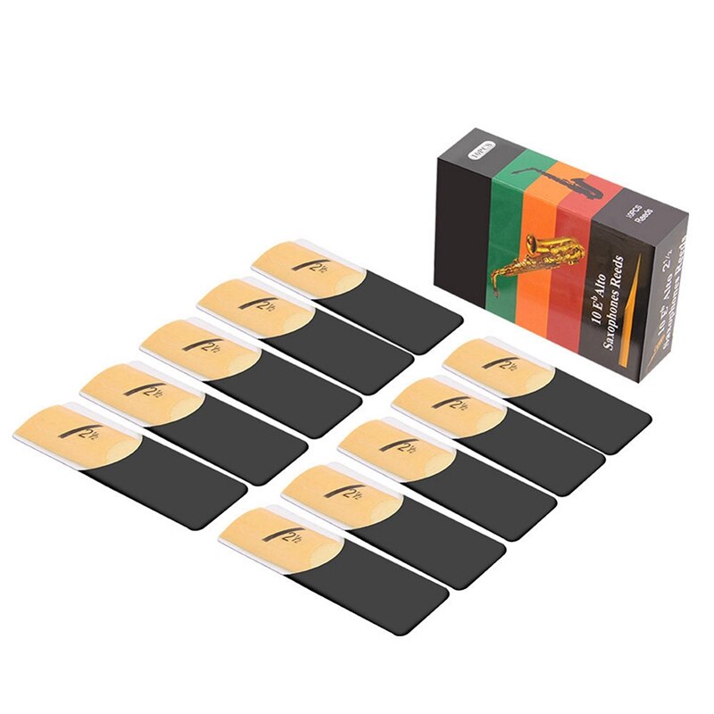 10 stuks altsaxofoon sax rieten klassieke alt riet voor riyin saxofoon 2.5 sterkte 2 1/2 muziek kerst muziekinstrumenten: Default Title