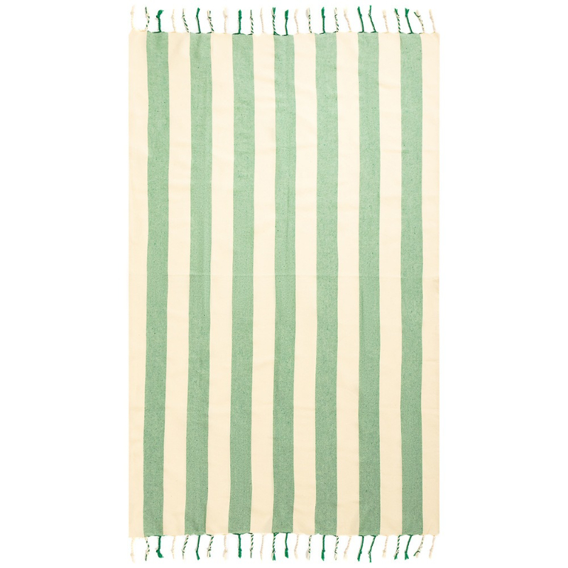 American Tassel Natural Beach Towels, Edged Striped Turkish Bath Towels, 21 Quick-drying Towels