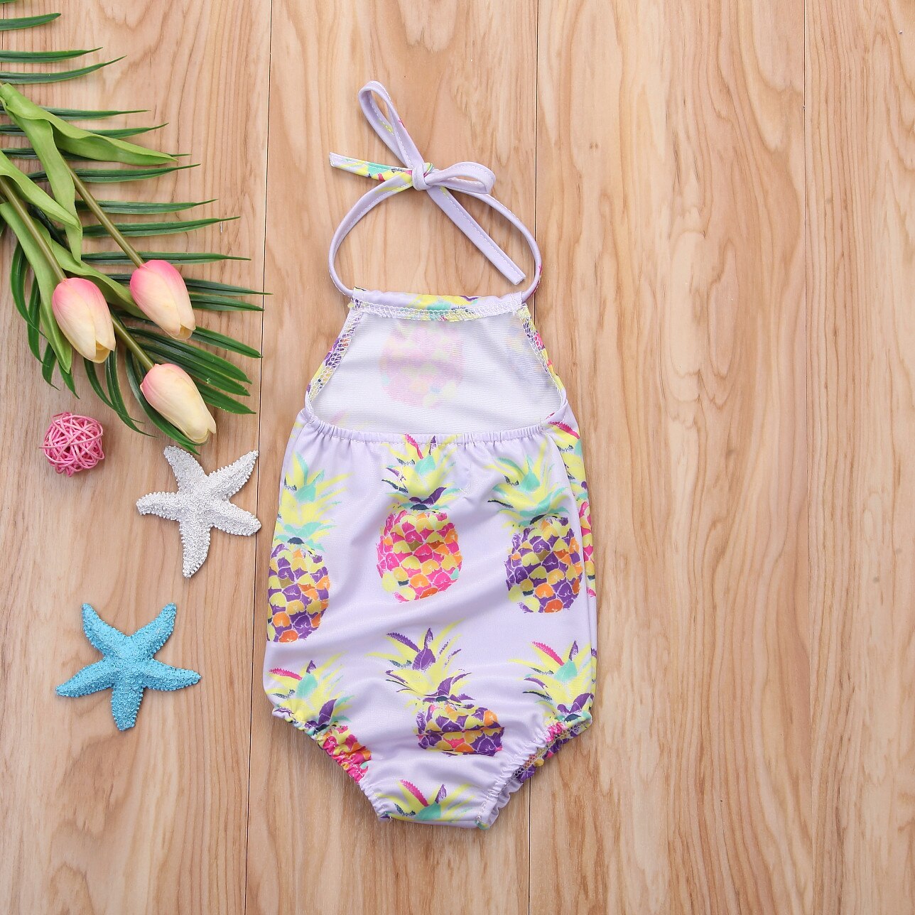 0-24 M Bello unisex del cavezza costumi da bagno bello del neonato di un pezzo del costume da bagno infantile delle ragazze del bambino del fumetto ananas stampa costume da bagno